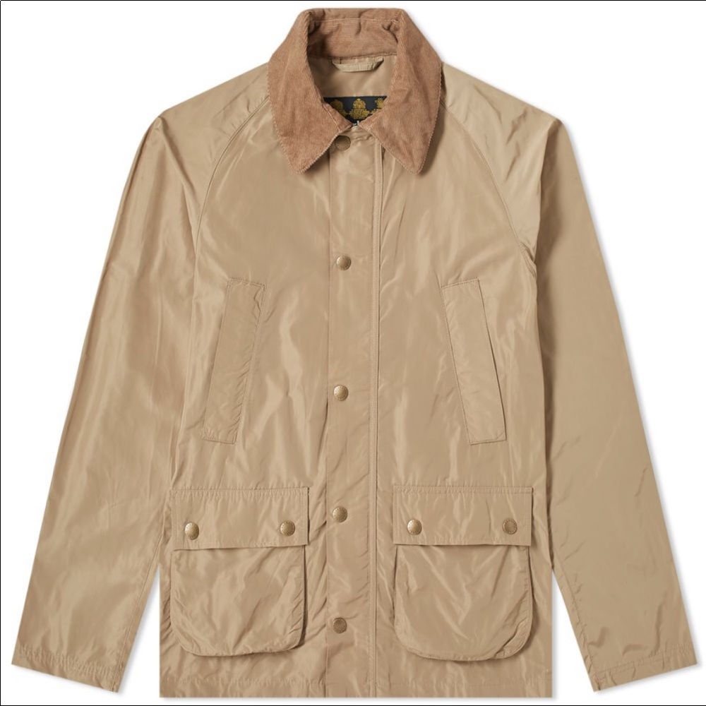 NWOT Nylon khaki Barbour Bedale